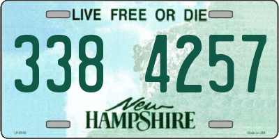 NH license plate 3384257