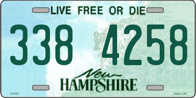 NH license plate 3384258