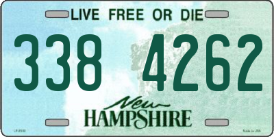 NH license plate 3384262