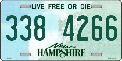 NH license plate 3384266