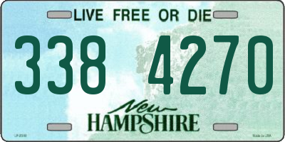 NH license plate 3384270