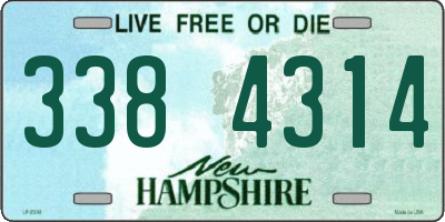 NH license plate 3384314