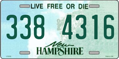NH license plate 3384316
