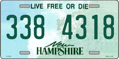 NH license plate 3384318