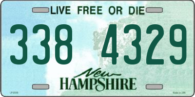 NH license plate 3384329