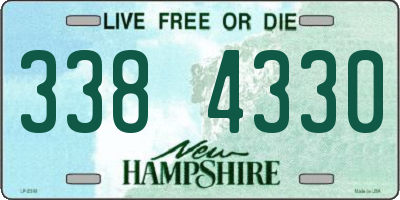 NH license plate 3384330