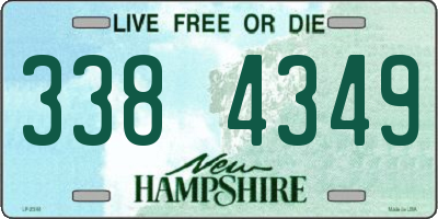 NH license plate 3384349