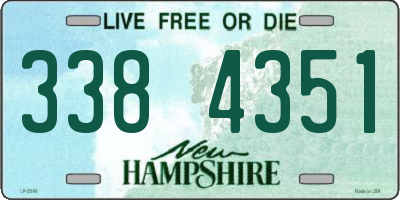 NH license plate 3384351