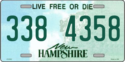 NH license plate 3384358