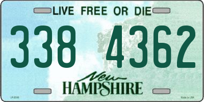 NH license plate 3384362