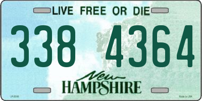 NH license plate 3384364