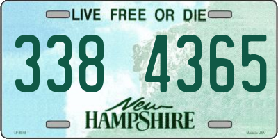 NH license plate 3384365