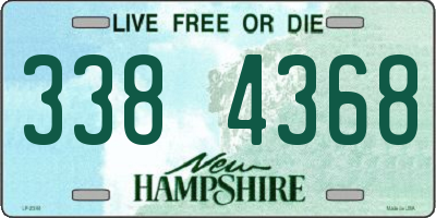 NH license plate 3384368
