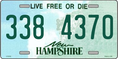 NH license plate 3384370
