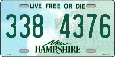 NH license plate 3384376