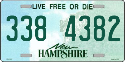 NH license plate 3384382