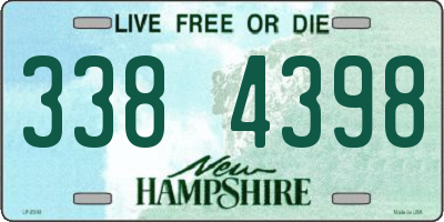 NH license plate 3384398