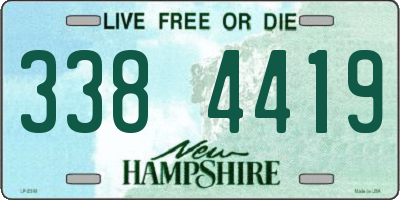 NH license plate 3384419