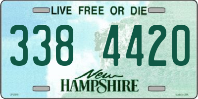 NH license plate 3384420