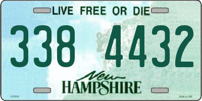 NH license plate 3384432