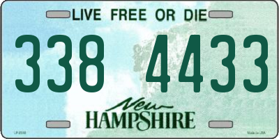 NH license plate 3384433