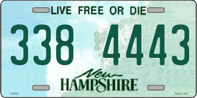 NH license plate 3384443