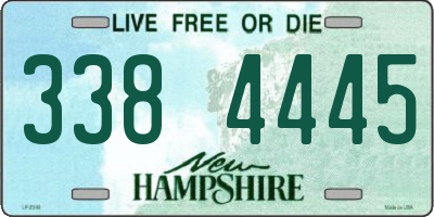 NH license plate 3384445