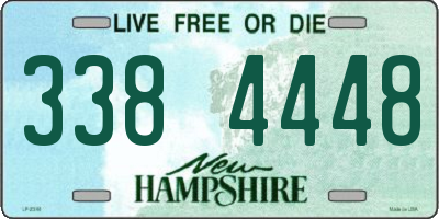NH license plate 3384448
