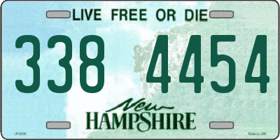 NH license plate 3384454