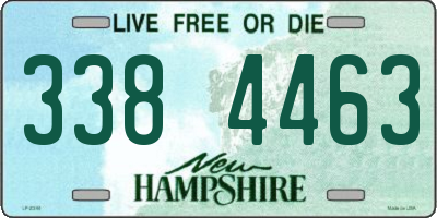 NH license plate 3384463