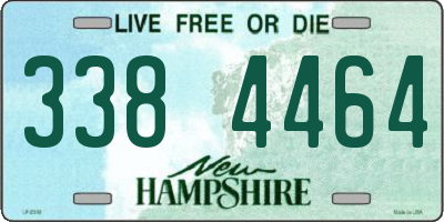 NH license plate 3384464
