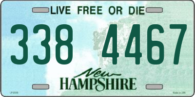 NH license plate 3384467