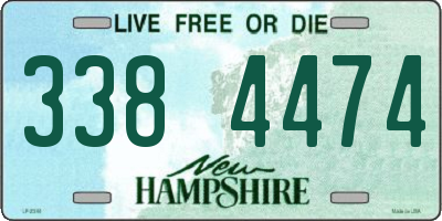 NH license plate 3384474