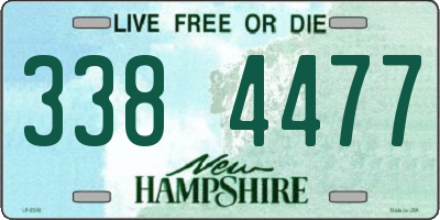 NH license plate 3384477