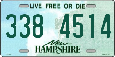 NH license plate 3384514