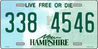 NH license plate 3384546