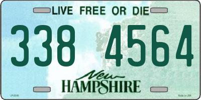 NH license plate 3384564