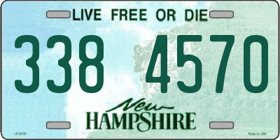 NH license plate 3384570