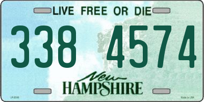 NH license plate 3384574