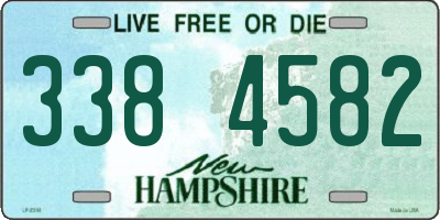 NH license plate 3384582