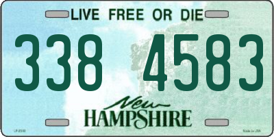 NH license plate 3384583