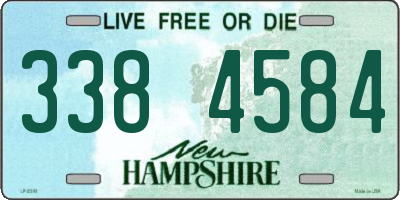 NH license plate 3384584