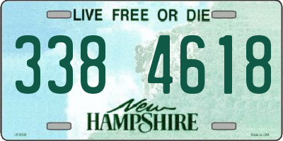NH license plate 3384618