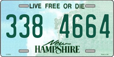 NH license plate 3384664