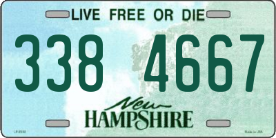 NH license plate 3384667