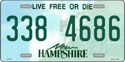 NH license plate 3384686