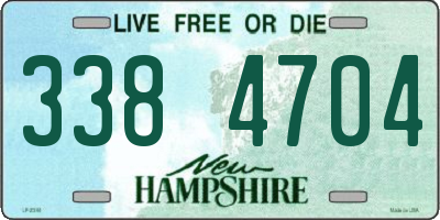NH license plate 3384704