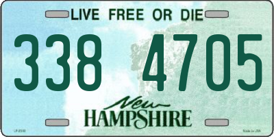 NH license plate 3384705