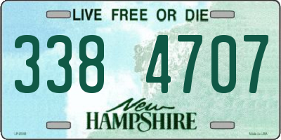 NH license plate 3384707