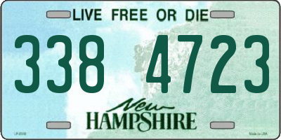 NH license plate 3384723